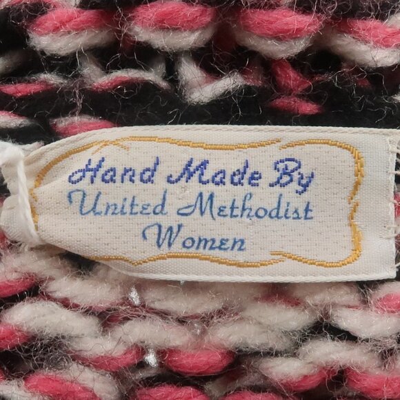 Vintage Hand Made by United Methodist Women Thick Button Down Cardigan Size XL - Picture 2 of 14